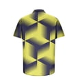 thumbnail image 4 of EQWLJWE Beach Shirts for Men's Geometric Beach Shirts Casual Button Up Short Sleeves 3D Non Positioning Printed Shirt Party Outfit Fun Holiday Costumes for Photoshot, 4 of 5