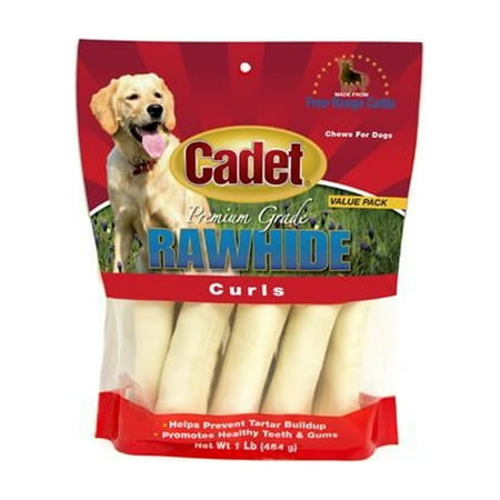 UPC: 0768303100406 | Cadet Premium Grade Beef Hide Dog Chew Curls