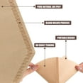 thumbnail image 3 of 200 Count #4 Cone Coffee Filters 8-12 Cups, Disposable Coffee Filters 4 Cone Paper Unbleached Natural 4 Filters Paper Compatible with Ninja, Drip and Pour Over Coffee Maker, 3 of 7