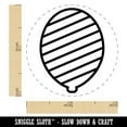 thumbnail image 2 of Striped Balloon Party Birthday Rubber Stamp for Scrapbooking Crafting Stamping - Mini 1/2 Inch, 2 of 7