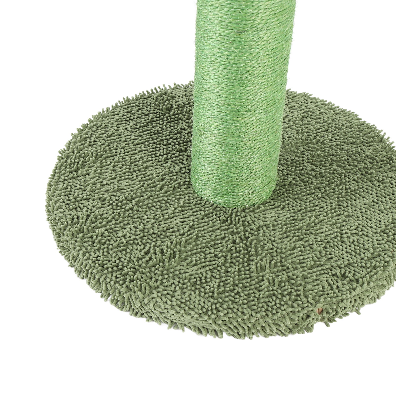 BIMZUC Green Cactus Cat Scratching Post Stable Sisal Scratcher Tree for Indoor Cats, Durable Freestanding Kitten Play Furniture with Hex Wrench, 14.96 inches / 38 cm