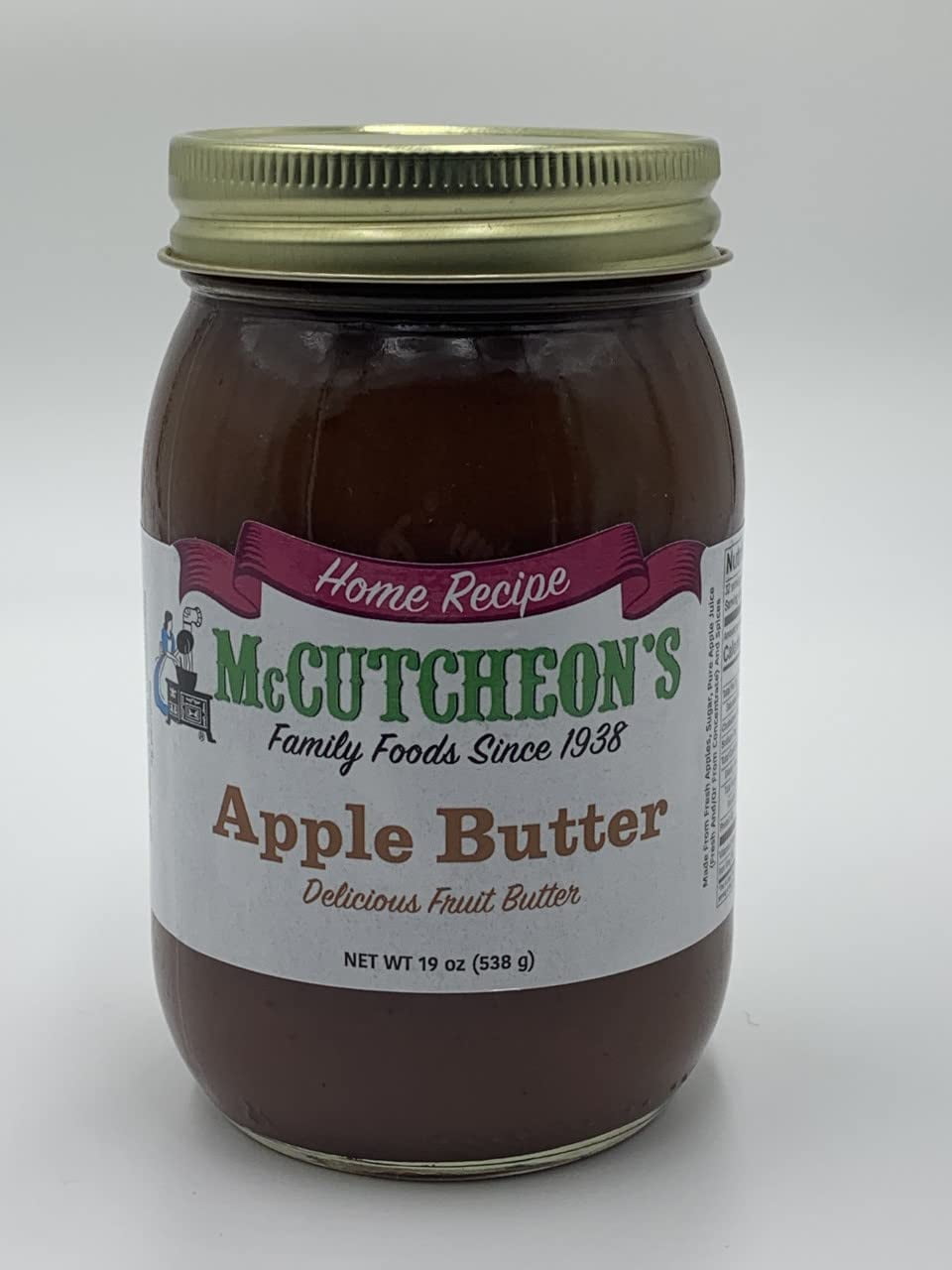 McCutcheon's Home Recipe Apple Butter, Delicious Fruit Butter, 19 oz