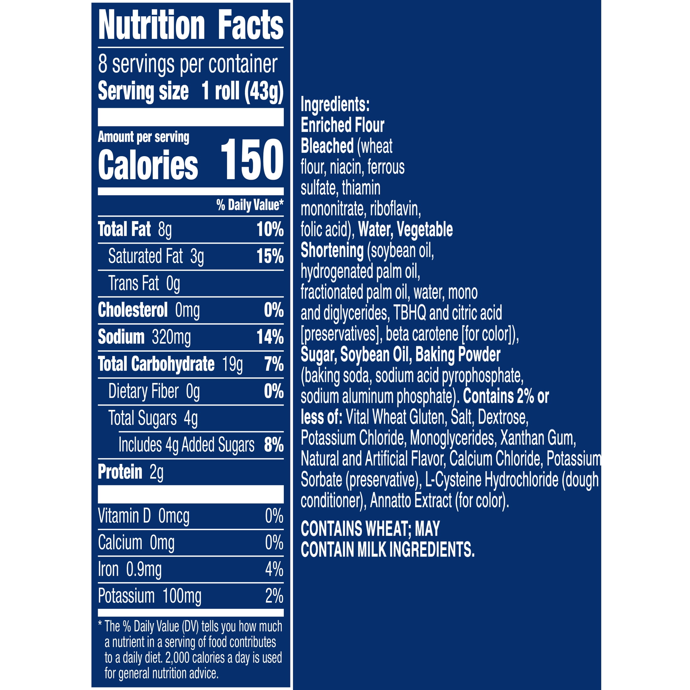 Pillsbury Grands! Crescent Rolls, Butter Flake Canned Pastry Dough, 8 Big Rolls, 12 oz