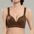 thumbnail image 6 of BRGZLK Womens Anti Saggy Bras Push Up No Underwire Seamless Full Coverage Bralettes Plus Size Solid Color Adjustable Strap Lifting Comfortable Everyday Bra Brown L, 6 of 7