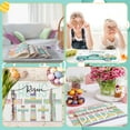 thumbnail image 6 of Easter Placemats Set of 6, 12x18 Inch Bunny Table Mats Seasonal Spring Washable Place Mats Reusable Happy Easter Rabbit Flowers Placemat for Party Kitchen Dining Holiday Table Decoration, 6 of 6