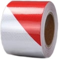 thumbnail image 1 of Industrial Grade Reflective Tape, Waterproof Strips For Vehicles And Obstacles, High Intensity Enhance Night Visibility On Trails And Roads (Red And White), 1 of 5