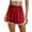 Wine, variant on Athletic Shorts for Women, Running Shorts for Women Solid Elastic Waist - Loose Fit for Yoga Beach, Breathable Lightweight Summer Casual Bottoms with Stretch,White 3XL