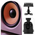 thumbnail image 3 of QUMIIRITY 1 Set Speaker Wall Holder Black Zinc Alloy for Easy Audio Setup, 3 of 8
