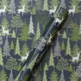 thumbnail image 4 of Holiday Time Green and White Reversible Christmas Wrapping Paper, 3 Roll, 100 Sq ft, 4 of 9