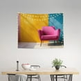 thumbnail image 2 of Easygdp Bright Pink Chair Tapestrys Boutique Decor Wall Hanging for Living Room Bedroom Office Decor 29x37in, 2 of 8
