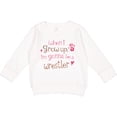 thumbnail image 2 of Inktastic Wrestling Future Wrestler Girls Toddler Sweatshirt, 2 of 4