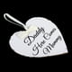 thumbnail image 5 of Placa de Colgante, Letras de En Forma de Corazón, Lindo Lindo de Puerta Vintage Con Daddy Aquí Viene Mummy Word, Decoración de Pared Para Puerta de Entrada, Hogar, Jardín ,,,,,,,,,,,,,., 5 of 7