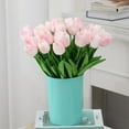 thumbnail image 4 of QZS Real Touch Flowers,Pink Artificial Tulips Flowers for Home Decorations,Reusable Plastic Bouquets for Home,Kitchen,Wedding Decorations, 4 of 6
