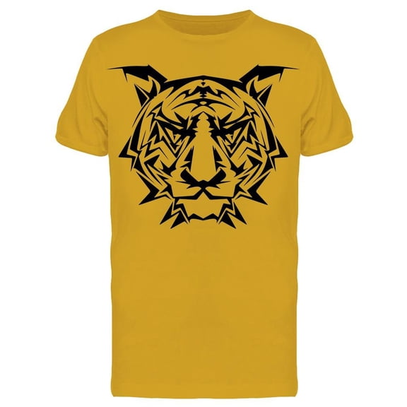 Tiger Face Art Pattern T-Shirt Men -Image by Shutterstock, Male Large