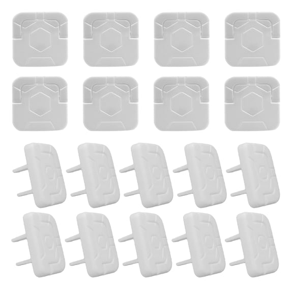 ELAYARD ABS Childproof Outlet Covers Assorted Color for Electrical Safety 30Pcs