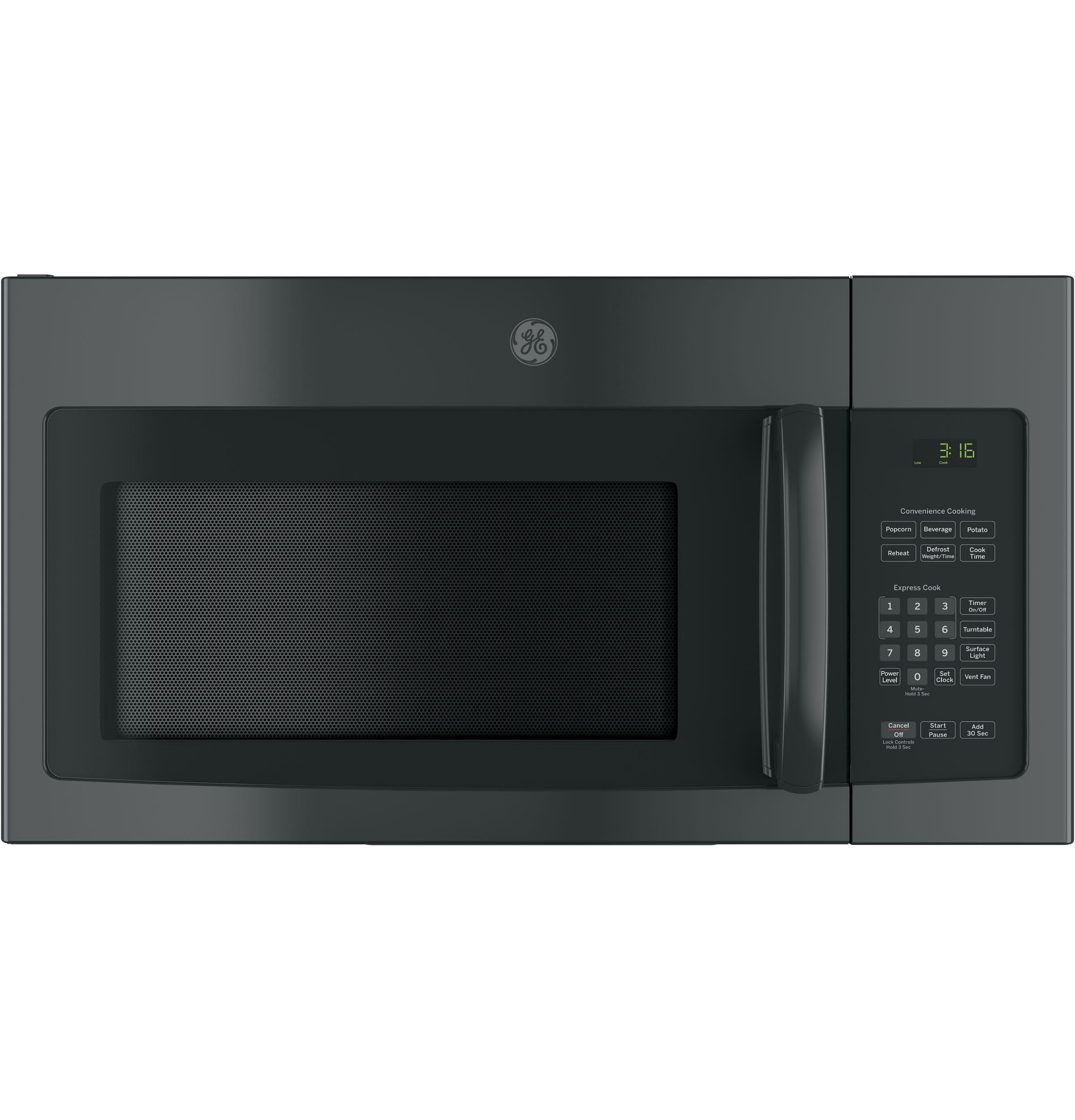 JNM3163DJBB 30 Over-the-Range Microwave with 1.6 cu. ft. Capacity 2-Speed 300 CFM Vent 10 Power Levels Convenience Cooking Controls and Cooktop Lighting in Black"