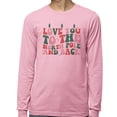thumbnail image 2 of To the North Pole and Back Long Sleeve Shirt Unisex X-Large Pink, 2 of 5