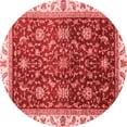 thumbnail image 1 of Ahgly Company Indoor Round Abstract Red Modern Area Rugs, 8' Round, 1 of 4
