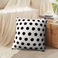 thumbnail image 4 of LALILO Throw Pillow Covers Polka Dot Black And White Dot Geometric Cushion Cover 18" x 18", 2 Pack, 4 of 6