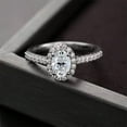 thumbnail image 6 of K-KED 1CT Real Moissanite Halo Engagement Rings for Women D Color GRA Certificate, 6 of 9