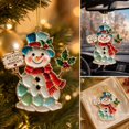 thumbnail image 2 of Leodye 1PCS Christmas Ornaments, Xmas Tree Hanging Decor, Festive Holiday Pendant, for Christmas Tree Wreath Home Party Decoration -3.15 × 3.15 in, 2 of 7