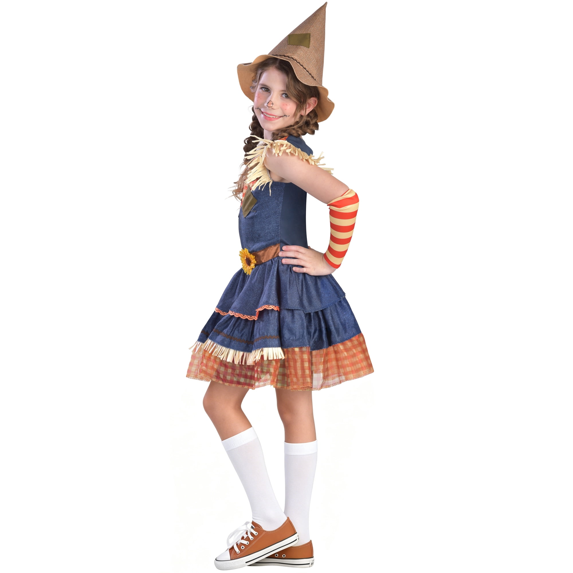 Scarecrow Sweetie Halloween Costume for Children, Girls' Size L (10/12), by Way to Celebrate