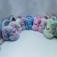 thumbnail image 6 of Stuffed Easter Bunny Basket, 12In Easter Basket Candy Stuffers Cute Tie-Dyed Plush Ornaments Holiday Decoration Bunny Plush Style G, Easter Baskets for Girls, 6 of 6