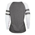 thumbnail image 4 of Uoodti Women's Long Sleeve Striped Shirts Color Block Crewneck Tops Baseball T-Shirt athletic shirts women Casua Loose Fit Outwear, 4 of 6