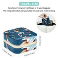 thumbnail image 5 of Tennis Travel Portable Square Jewelry Organizer with Ring, Earring, Necklace, and Bracelet Storage - Suitable for Girls and Women, 5 of 6