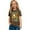 Brown, variant on lnmuld Girls Summer Tops Soft Casual Short Sleeve Graphic Print Tee Comfortable Kids T-Shirt for Everyday Wear Size:8-9 Years