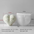thumbnail image 2 of JDH 2PCS Heart Candle Molds Love Resin Mold - Resin Casting Silicone Molds for Home Decor & Candle Making Wave Spiral Mold, 2 of 7