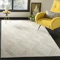 thumbnail image 2 of SAFAVIEH Blossom Winston Chevron Wool Area Rug, Silver/Ivory, 5' x 8', 2 of 5