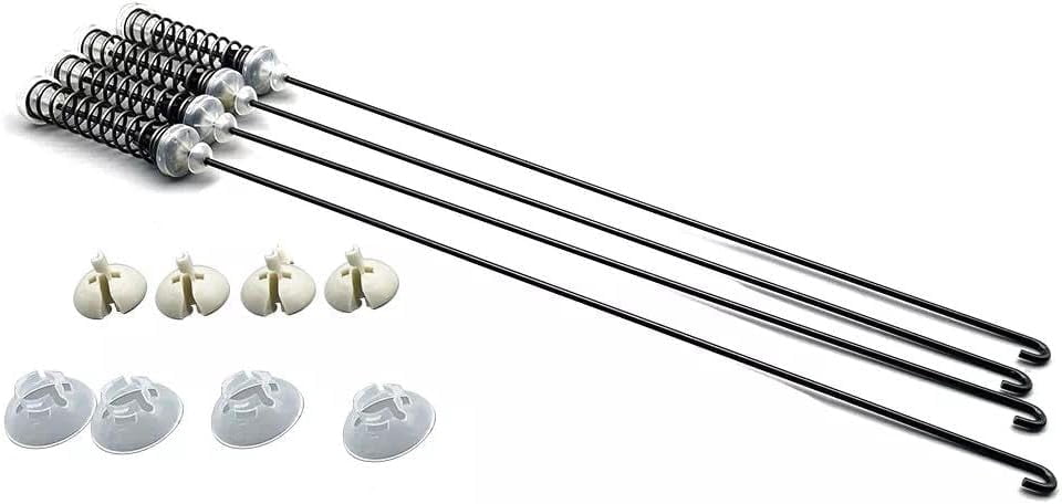 4 Pack Washer Suspension Rod Kit Replacement For Whirlpool Replacement For Kenmore Replacement For Maytag Replacement For Inglis Replacement For Crosley W11217817 W11159470 W11226768