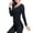 Black, variant on Limei 2Pcs Women's Thermal Underwear Set, Cotton Long Johns Lightweight Top & Bottom