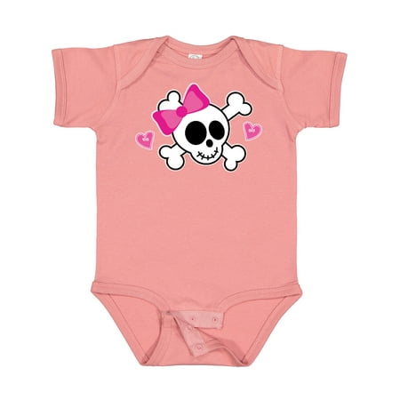 

Inktastic Valentine Holiday Girls Skull Girls Baby Bodysuit