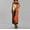 Orange, variant on LOVZFMLL Dresses Women's Spring/summer Sleeveless Strapless Print Dress