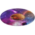 thumbnail image 5 of Starry Sky Planet Round Carpet Circle Rug Outdoor Patio Area Rug Washable Large Area Rugs Hallway Room Decor Fitness Mats, 5 of 8