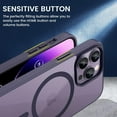 thumbnail image 5 of for iPhone 14 Pro Max 5G Case, iPhone 14 Pro Max Magnetic Case with Built in Magnets, Clear Slim Bumper Case with Drop Protection for iPhone 14 Pro Max 6.7" -Dark Purple, 5 of 16