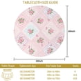 thumbnail image 3 of Pioneer Flower Floral Print Pattern Round Tablecloth 60 X 60 Inch, Wrinkle Resistant Wipeable Table Cloth for Kitchen Dining Picnic Patio Party, 3 of 6