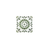 HomeStock Artistic Accomplishment 12x12 Self Adhesive Vinyl Floor Tile - Green Medallion, Easy Peel & Stick Installation, 20 Tiles/20 sq. ft., Adds Unique Patterns