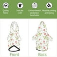thumbnail image 6 of Honeii Roses Flowers Print Small Dog Hoodies Pet Hooded Sweatshirts Fall Winter Puppy Cat Sweaters Warm Clothes for Small Dogs Outfits Costume-XX-Large, 6 of 7