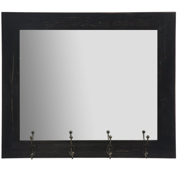 Entryway Wall Mount Mirror With Hooks, Entryway Wall Mirror With Hooks