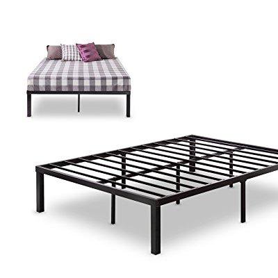 Photo 1 of zinus quick lock 16 inch metal platform bed frame  mattress foundation  no box spring needed queen AS IS USED