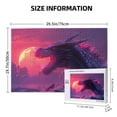 thumbnail image 4 of Sikiie Mystical Dragon Under Moon Puzzle, Jigsaw Puzzles, Jigsaw Puzzles 1000 Pieces, Custom Jigsaw Puzzle for Adults (29.5×19.7in, Horizontal), 4 of 9