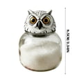 cpengpj Owl Decor Glass Spice Jars with Gothic Iron Stand, Airtight ...