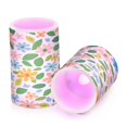 thumbnail image 7 of Yayeee Flameless Candles with Remote Flickering Battery Operated Multi Color Changing, Retro Blue Floral, 7 of 7