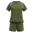 thumbnail image 4 of Short Sets Women 2 Piece Set Short Sleeve T Shirt & Shorts Womens Spring Outfits Casual Outfits for Women, 4 of 5