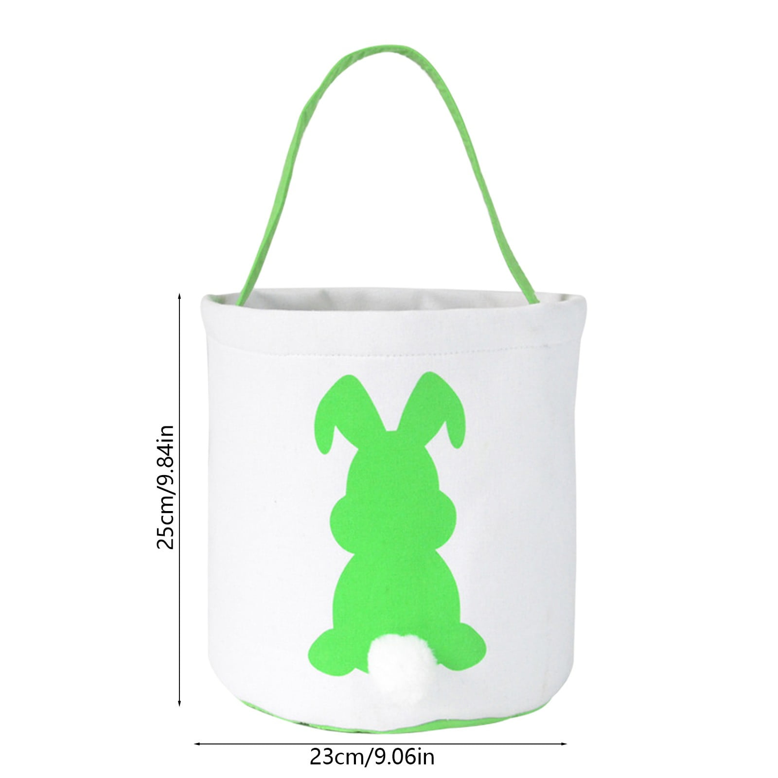 Lunxisen 3 Pcs Easter Decor Rabbits Tassel Bag Easter Egg Storage Tote for Holiday Party Gift Basket Organizer