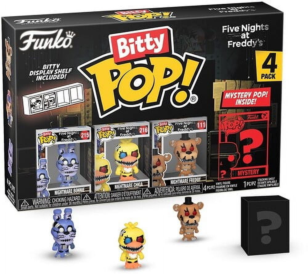 Funko Bitty POP! Five Nights at Freddy's Nightmare Vinyl Figures, 0.9", 4 Count