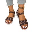 thumbnail image 3 of Willtoo Women'S Polka Dot Sandals, Low Heel Open Toe Breathable, Summer Casual Beach Shoes, 3 of 5
